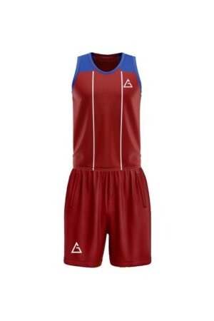 Our latest launch includes a vibrant red basketball kit. Elevate your game with style and performance.