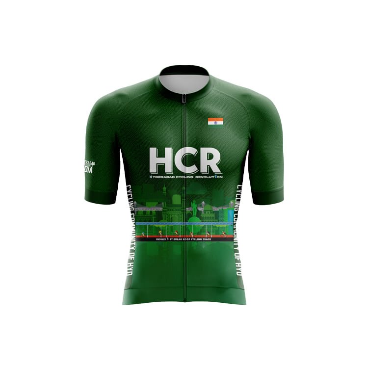Cycling Jersey Race Fit Cycling Jersey Team Hyderabad Cycling Revolution (FRONT)