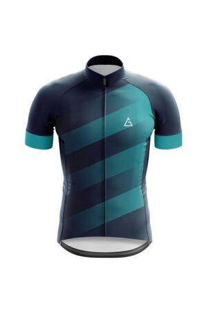 Club Fit Cycling Jersey – Azure Streak (FRONT)