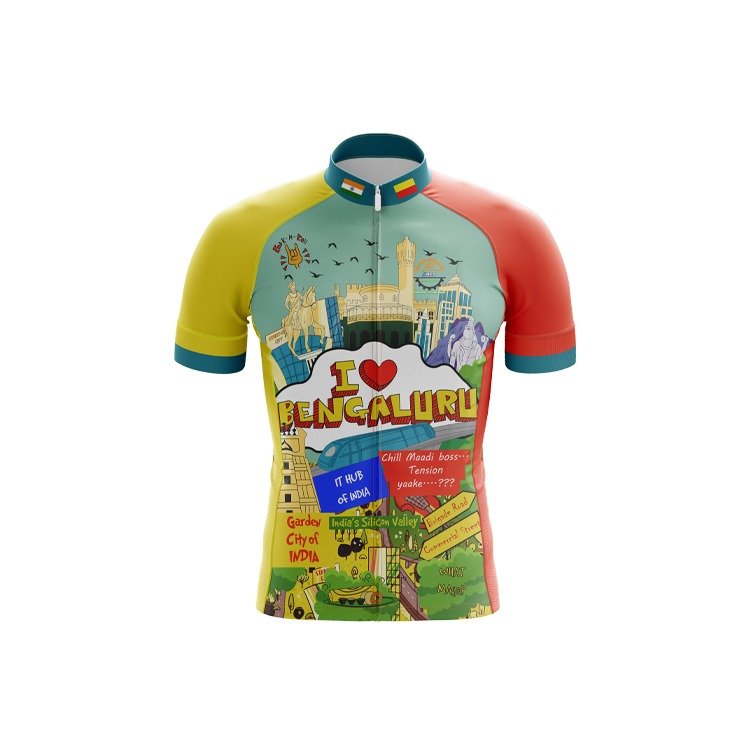 Club Fit Half Sleeve Cycling Jersey Horamavu Cycling Squad (FRONT)