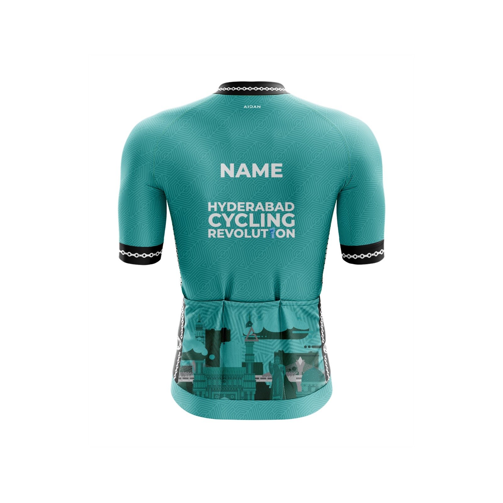 Skyline Spin Race Fit Cycling Jersey – Hyderabad Cycling Revolution - Image 2